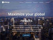 Tablet Screenshot of milengo.com